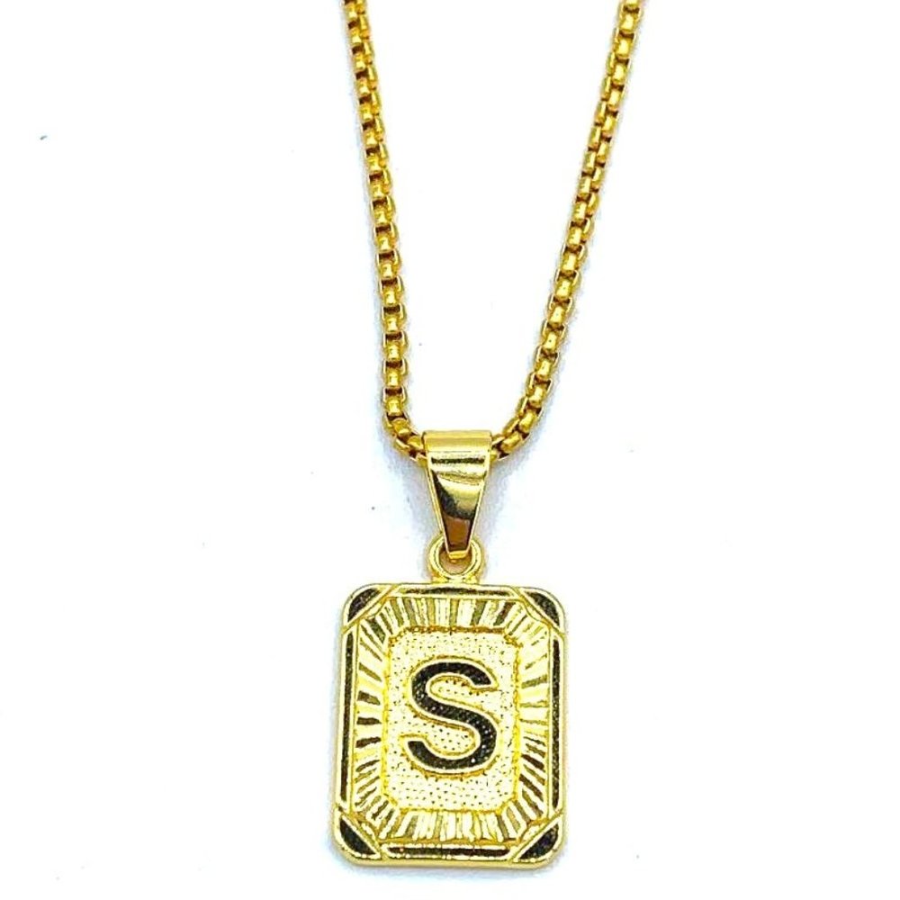 NinNn Necklace for Women Gold Color Alphabet Name Necklaces Pendants